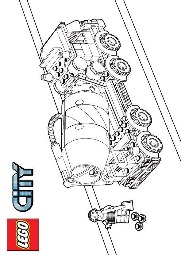 Plansa de colorat cu Lego 32 26